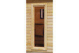 KARIBU Gartenhaus Radeburg 2, naturbelassen, Fichtenholz 40mm, 724 x 309 x 229,5 cm, Pultdach, Anbau 3,3m mit Rückwand 30478-1 06.jpg