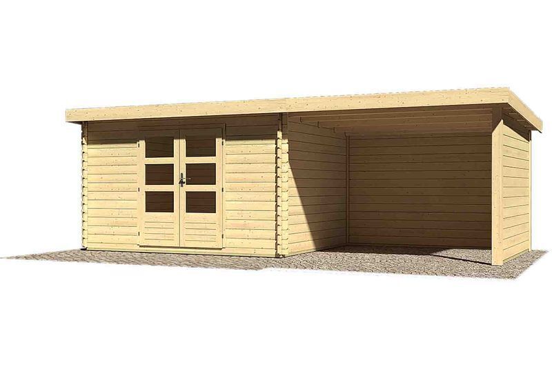 KARIBU Gartenhaus Bastrup 7, Fichtenholz 28 mm 1 18035-5.jpg