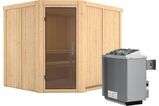 KARIBU Systemsauna Malin, Fichtenholz 68mm, Eckeinstieg, ca. 4,2m² 2 18418-18.jpg