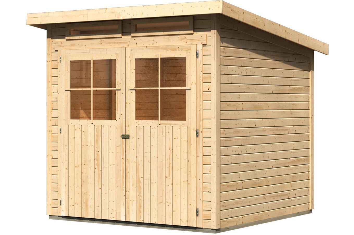 KARIBU Gartenhaus Glücksburg 3, Fichtenholz 19 mm, Pultdach 1 17849-1.jpg