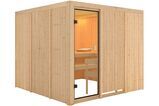 KARIBU Sauna Arvika, Fichtenholz 68 mm, Fronteinstieg, ca. 5,3m² 1 20246-1.jpg