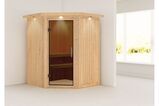 KARIBU Systemsauna Larin, Fichtenholz 68mm, Eckeinstieg, ca. 2m² 1 18406-21.jpg