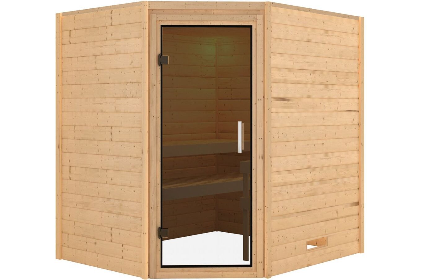 KARIBU Sauna Mia, Fichtenholz 38 mm, Eckeinstieg, ca. 2,9m² 2 20218-17.jpg