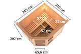 KARIBU Systemsauna Amelia 3, Fichtenholz 68mm, Eckeinstieg, ca. 4,2m² 3 18433-5.jpg