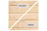 KARIBU Gartenhaus Kerko 5, naturbelassen, Fichtenholz 19mm, 591,5 x 246 x 210 cm, Flachdach, Anbau 2,8m 30546-1 04.jpg