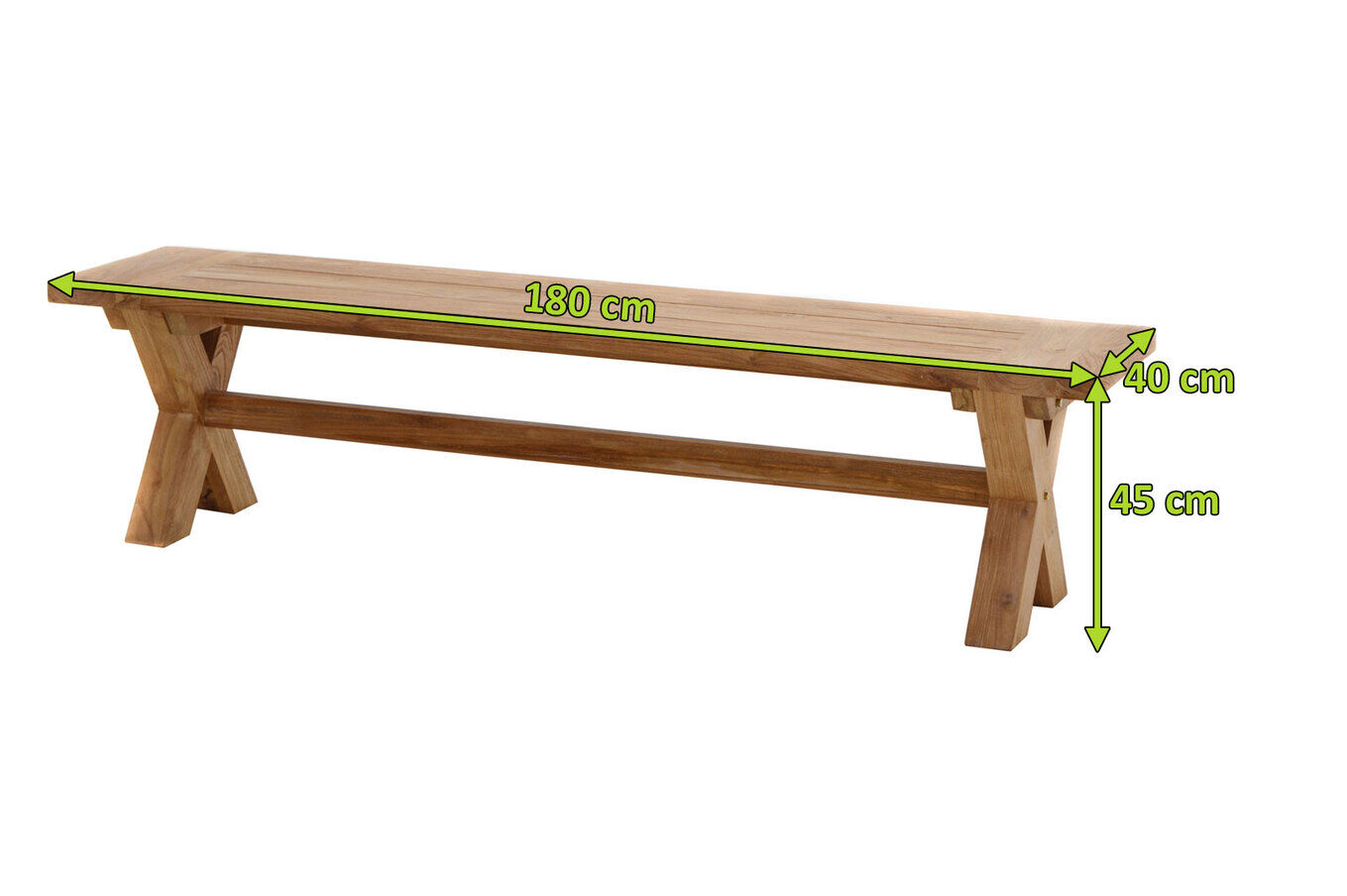 Gartenbank Lincoln aus gebürstetem Teakholz von Ploß 5 12785-1.jpg